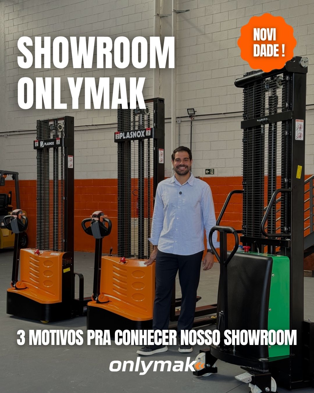 Capa do carrossel sobre o showroom OnlyMak