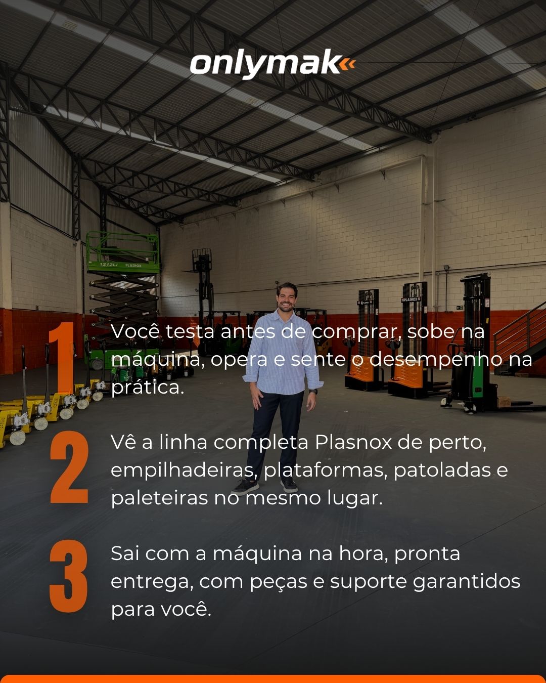 Argumentos para conhecer e testar equipamentos no showroom